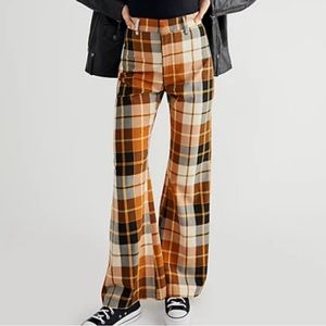 Free People Plaid Jules Pants